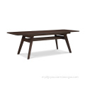 Top quality modern design extension bamboo dining table